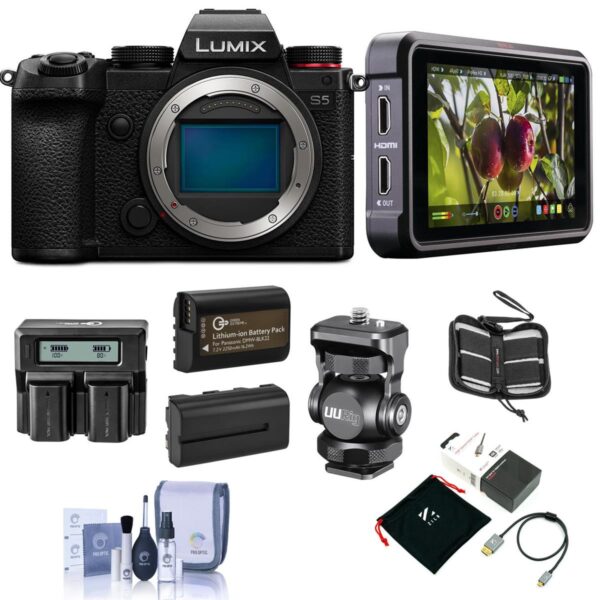 Panasonic Lumix DC-S5 Mirrorless Camera with Atomos Ninja V Kit