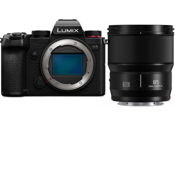 Panasonic Lumix DC-S5 Mirrorless Digital Camera with LUMIX S 85mm f1.8 L-Mount Camera Lens