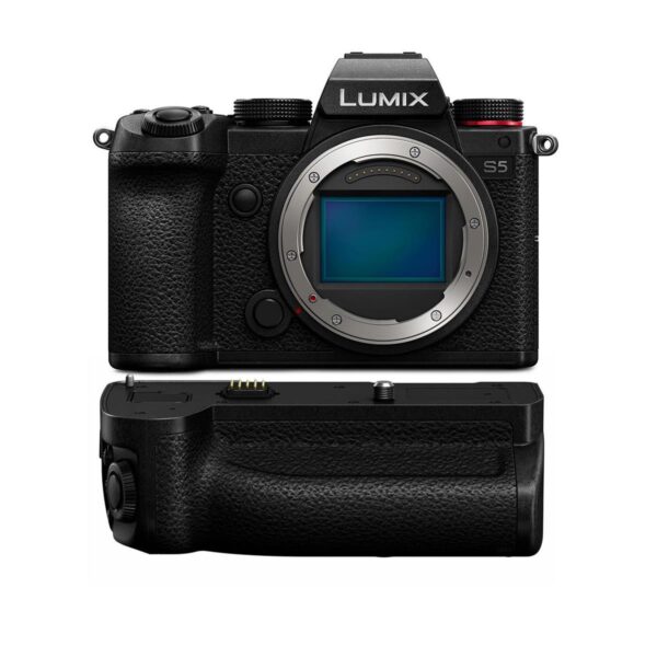 Panasonic Lumix DC-S5 Mirrorless Digital Camera (Body Only) - with Panasonic DMW-BGS5 Battery Grip