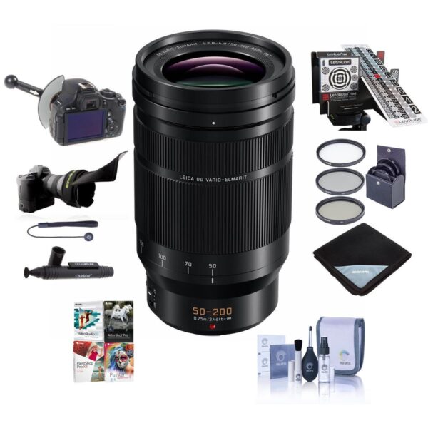 Panasonic Lumix G Leica DG Elmarit 50-200mm F2.8-4 O.I.S. Lens WPrem Acc Kit