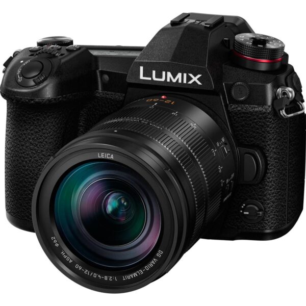 Panasonic Lumix G9 Mirrorless Camera, Black with Lumix G Leica DG Vario-Elmarit 12-60mm F2.8-4.0 Lens