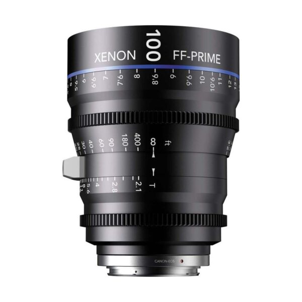 Schneider Kreuznach Xenon FF T2.1100mm Prime Lens for Canon EF Mount, 1m (3.28') Close Focus, Manual Focus