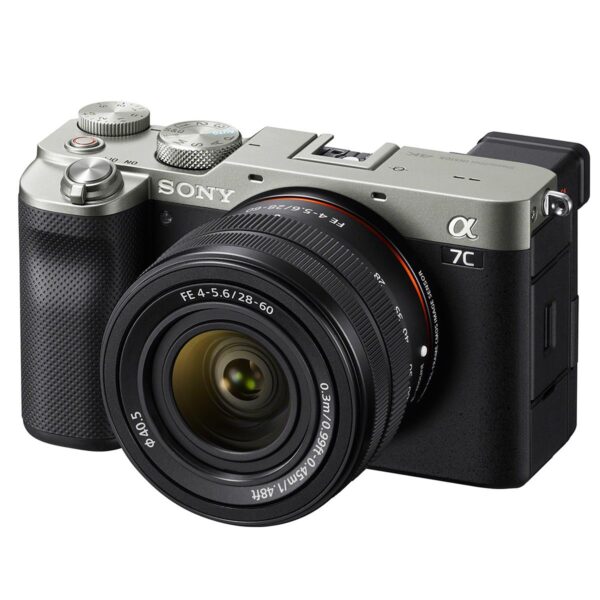 Sony Alpha 7C Mirrorless Digital Camera with FE 28-60mm f4-5.6 Lens, Silver