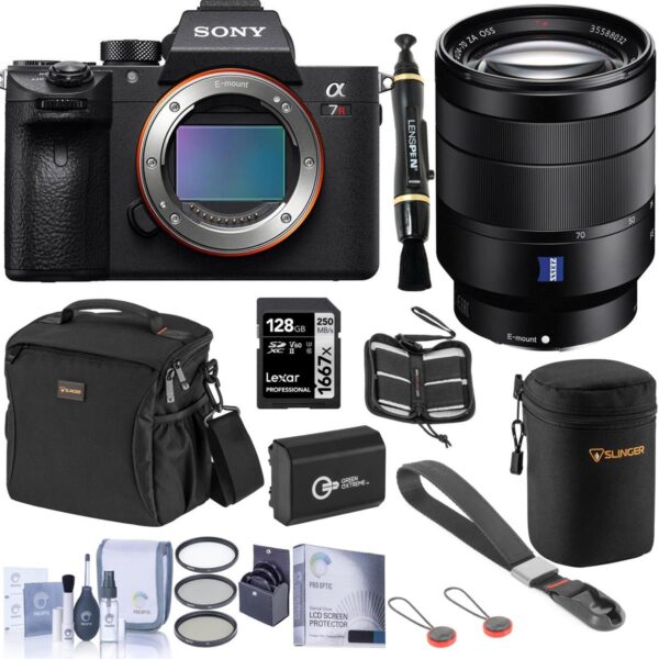 Sony Alpha a7R III Mirrorless Camera (V2) with 24-70mm f4 Lens, Accessory Kit