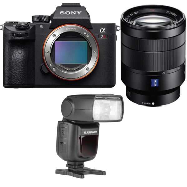 Sony Alpha a7R III Mirrorless Camera (V2) with FE 24-70mm f4 Lens, Flash Kit