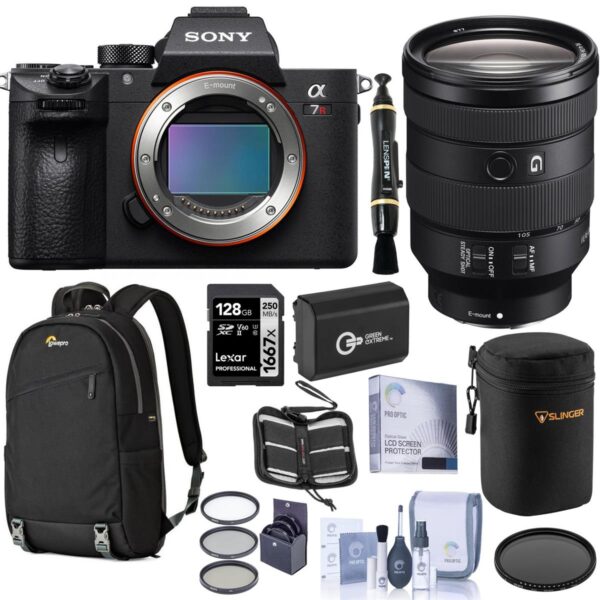 Sony Alpha a7R IV Mirrorless Camera (V2) wFE 24-105mm f4 Lens, Accessory Kit