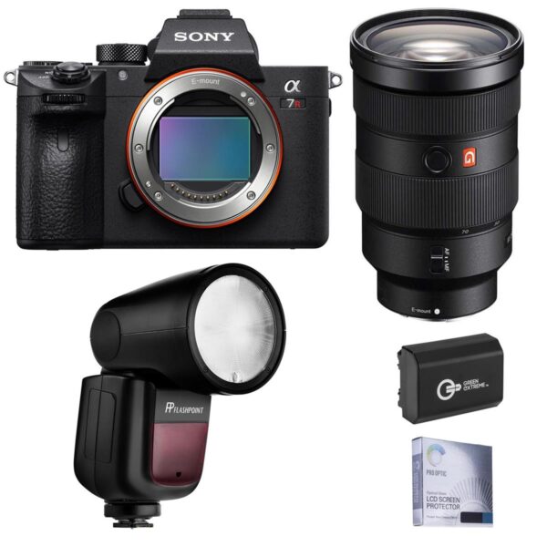 Sony Alpha a7R IV Mirrorless Camera (V2) with 24-70mm f2.8 GM Lens, Flash Kit