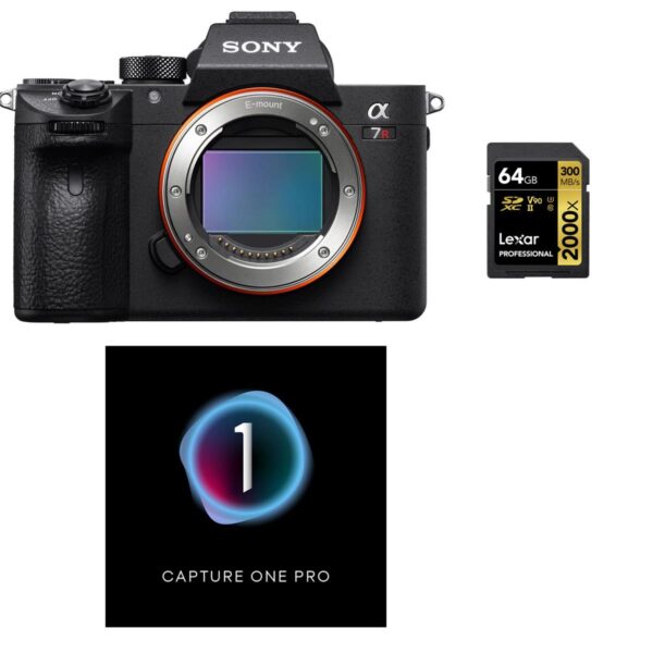 Sony Alpha a7R IV Mirrorless Digital Camera Body (V2) with Capture One Software