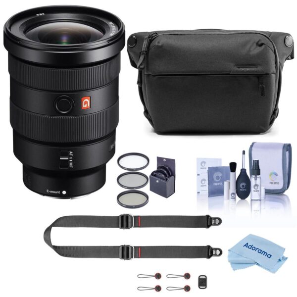 Sony FE 16-35mm f2.8 GM (G Master) E-Mount Lens -With Peak Design Accessory Kit