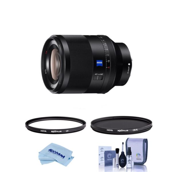 Sony Planar T FE 50mm F1.4 ZA Lens - With Hoya Filter Kit