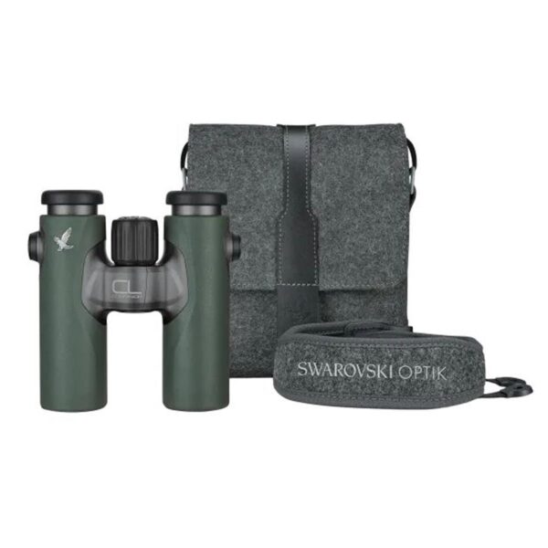 Swarovski Optik 10x30 CL Companion Wild Nature Waterproof Roof Prism Binocular with 6.2 Degree Angle of View, Green