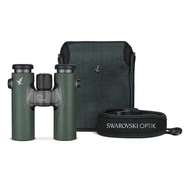 Swarovski Optik 10x30mm CL Companion Wild Nature Waterproof Roof Prism Binocular with 6.2 Degree Angle of View, Green