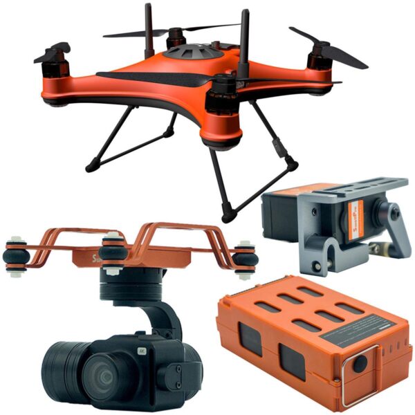 Swellpro SplashDrone 4 Waterproof Drone with 4K 3-Axis Gimbal, Payload Release