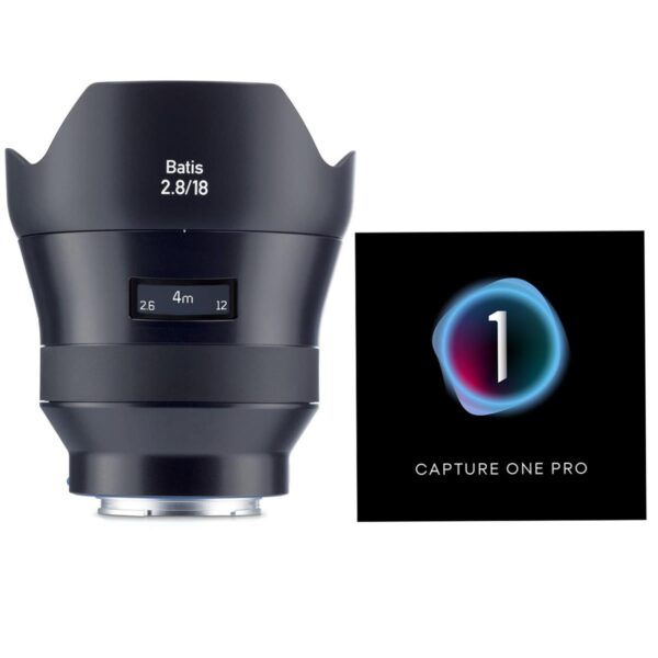 Zeiss 18mm f2.8 Batis Series Lens for Sony E with Capture One Pro Software
