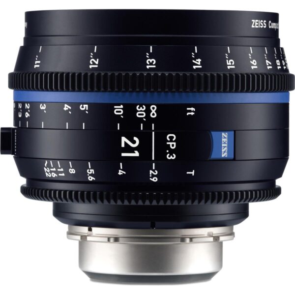 Zeiss 21mm T2.9 CP.3 Compact Prime Cine Lens (Feet) Nikon F Mount