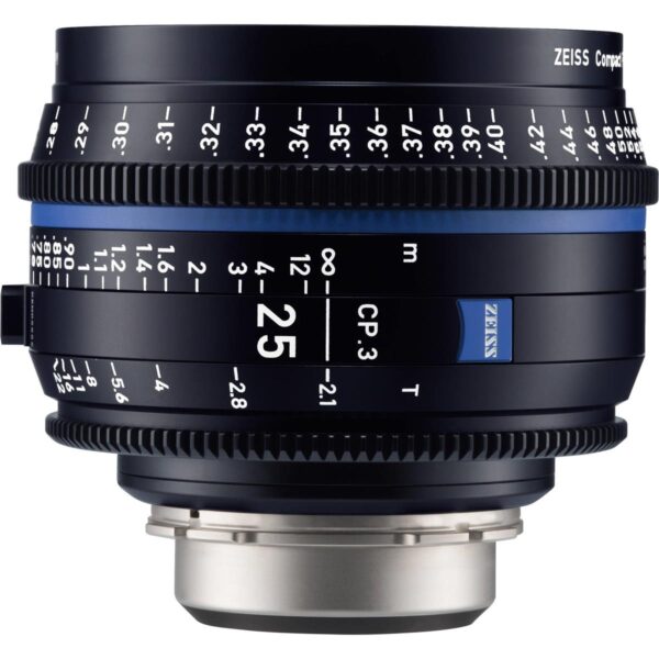 Zeiss 25mm T2.1 CP.3 Compact Prime Cine Lens (Feet) with Sony E Mount