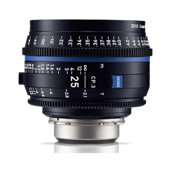 Zeiss 25mm T2.1 CP.3 Compact Prime Cine Lens (Metric) with PL Bayonet Mount