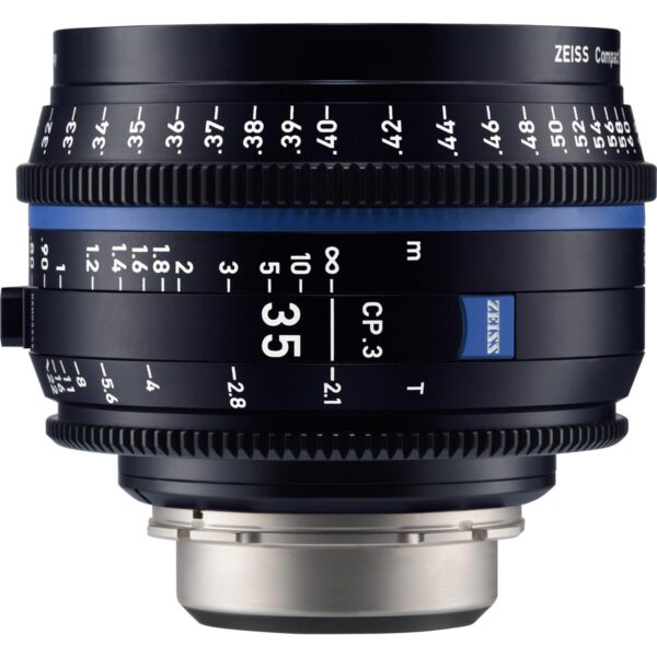 Zeiss 35mm T2.1 CP.3 Compact Prime Cine Lens (Feet) with Nikon F Mount