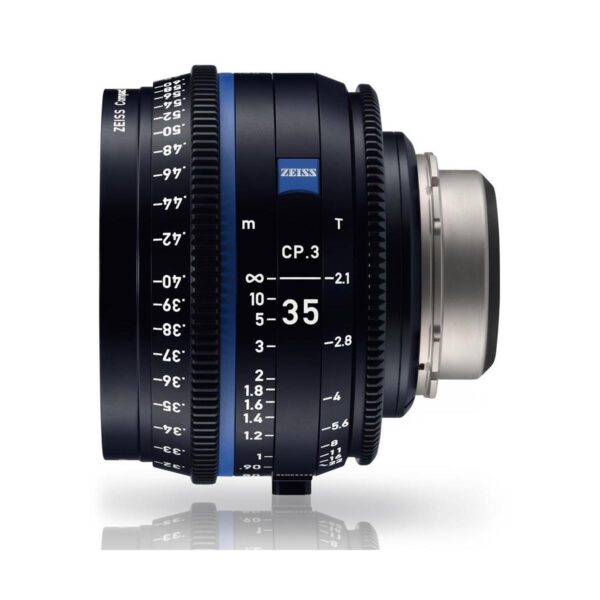 Zeiss 35mm T2.1 CP.3 Compact Prime Cine Lens (Feet) with PL Bayonet Mount