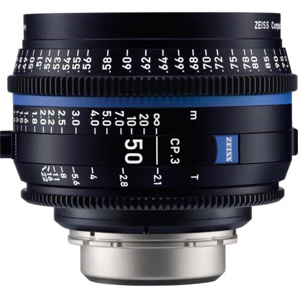 Zeiss 50mm T2.1 CP.3 Compact Prime Cine Lens (Feet) with Nikon F Mount