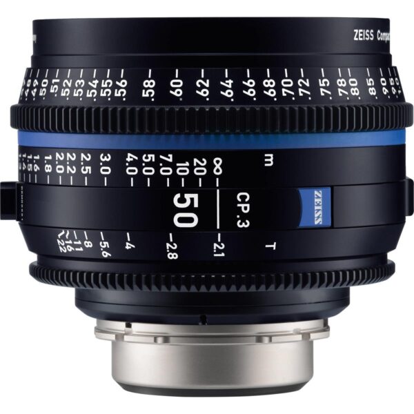 Zeiss 50mm T2.1 CP.3 Compact Prime Cine Lens (Feet) with Canon EF Mount (Open Box )